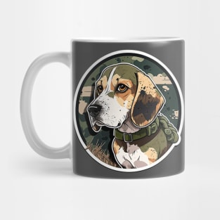 Beagle Camouflage Motif Mug